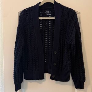 GAP Women's Dark Blue Cardigan